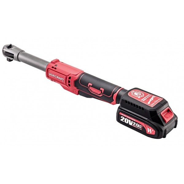 Akumuliatorinė smūginė terkšlė WORCRAFT 1/2" 20V LI-ION 1x4Ah